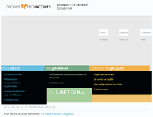 Tablet Screenshot of groupeprojacques.com